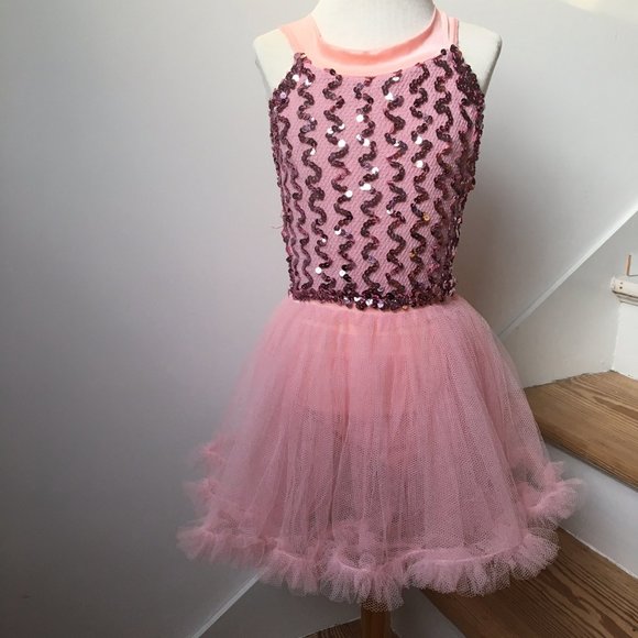 VTG 1960s handmade pink tutu costume sz 5-6 - Picture 2 of 4